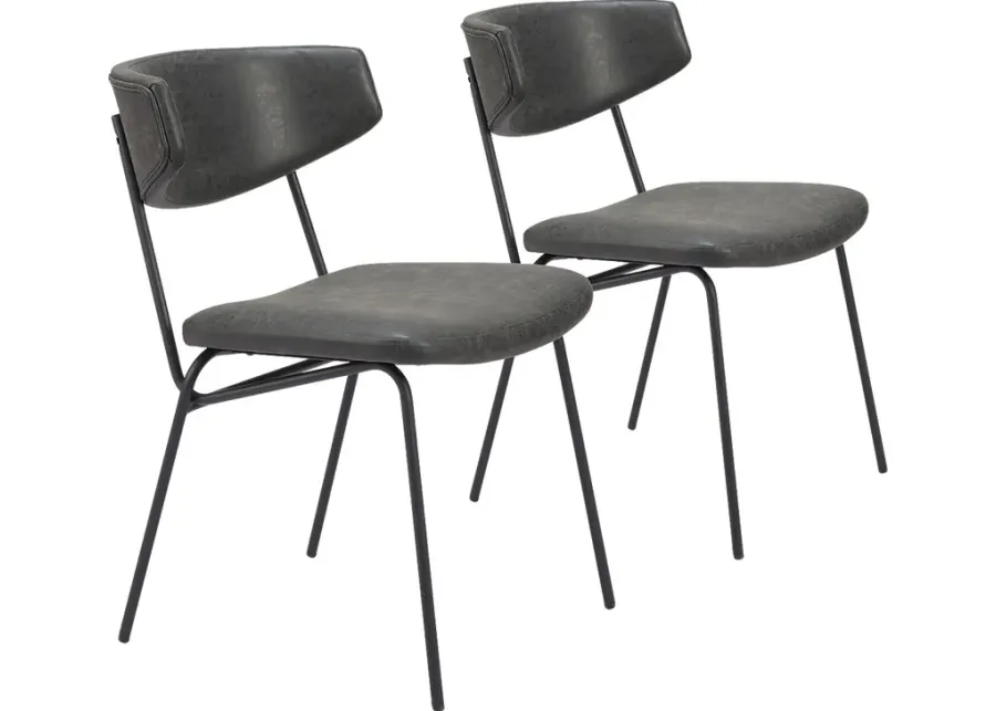 Haciendas Black Side Chair, Set of 2