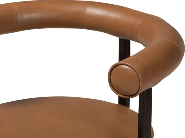 Boarcow Tan Arm Chair