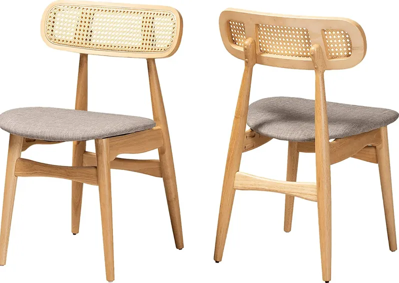 Argilla Light Brown Side Chair, Set of 2