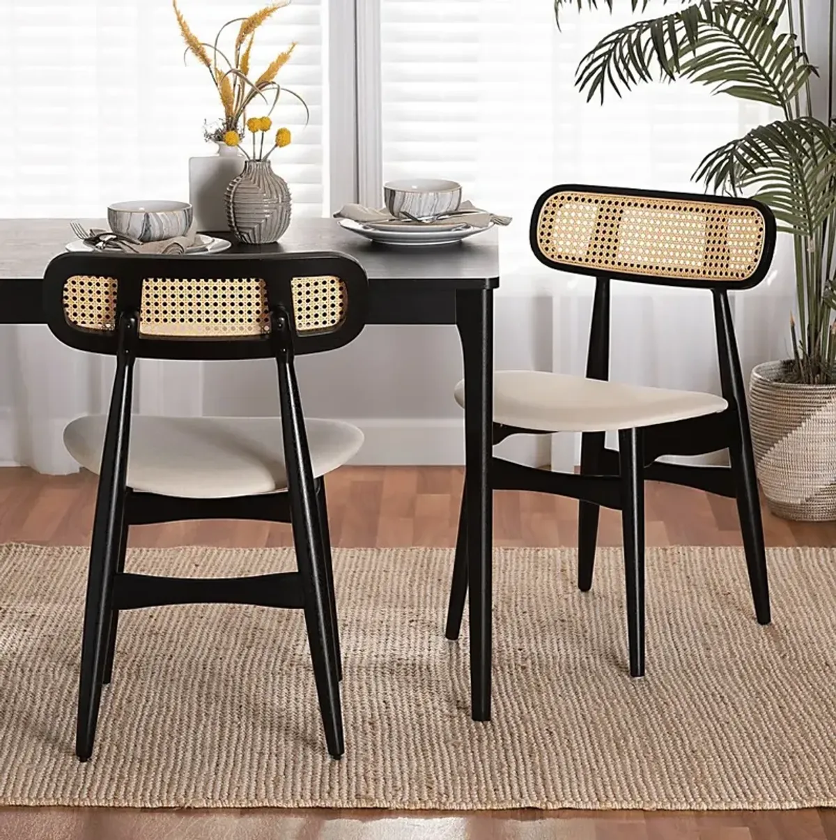 Argilla Black Side Chair, Set of 2