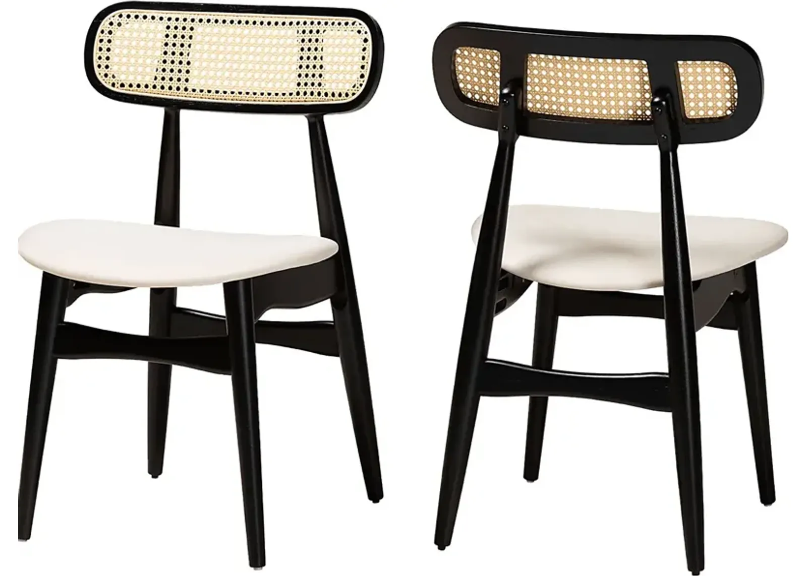 Argilla Black Side Chair, Set of 2