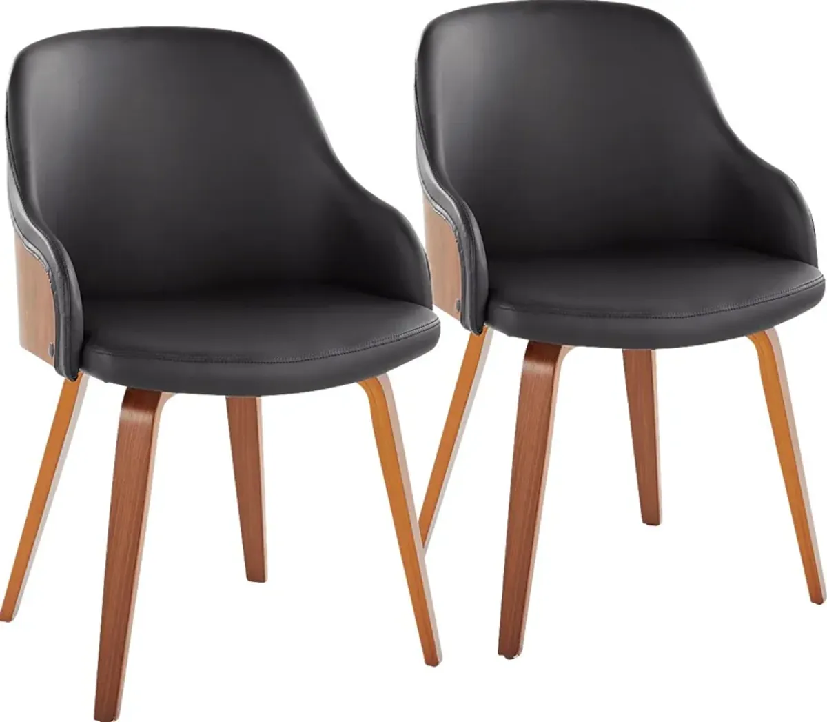 Sappington II Black Side Chair, Set of 2