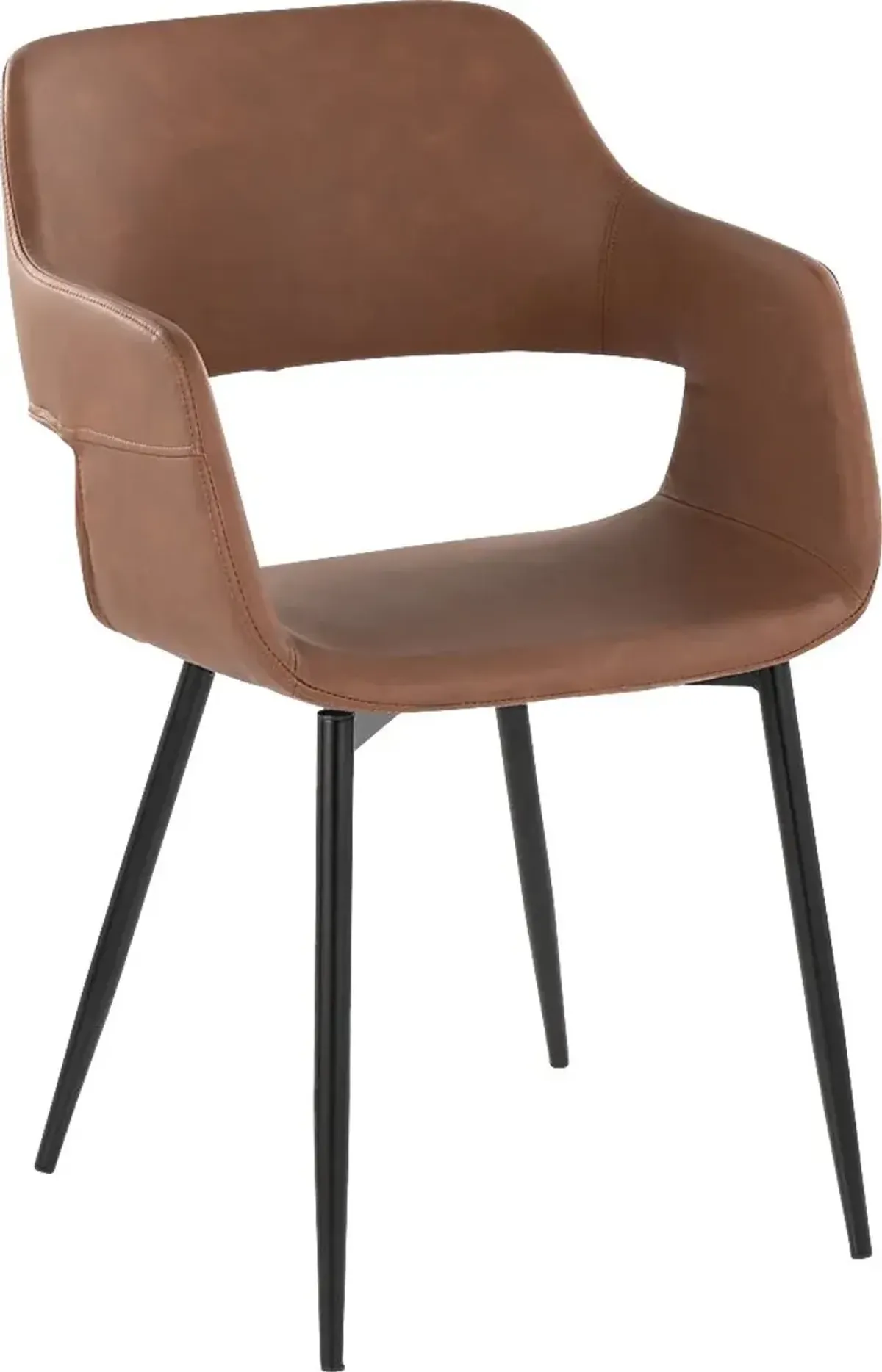 Naibor II Brown Arm Chair, Set of 2