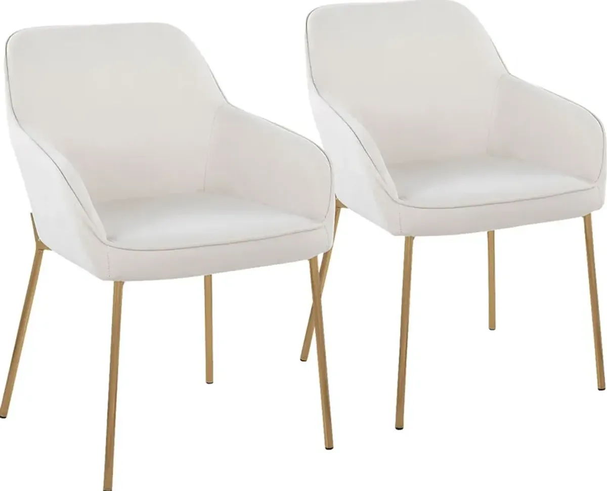 Speirit I Cream Arm Chair, Set of 2