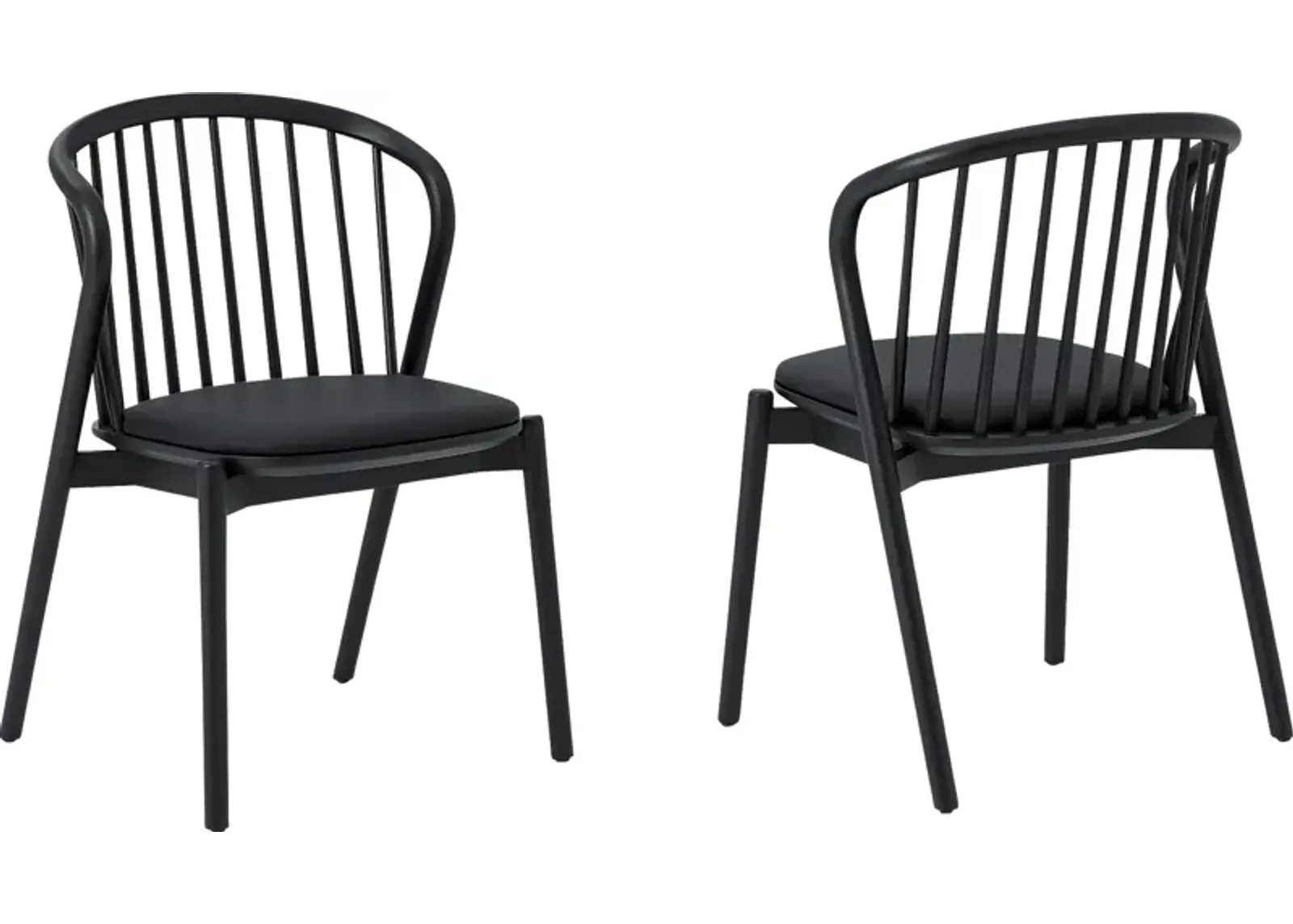 Savafait Black Side Chair, Set of 2