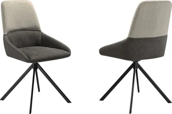 Applepar Gray Side Chair, Set of 2