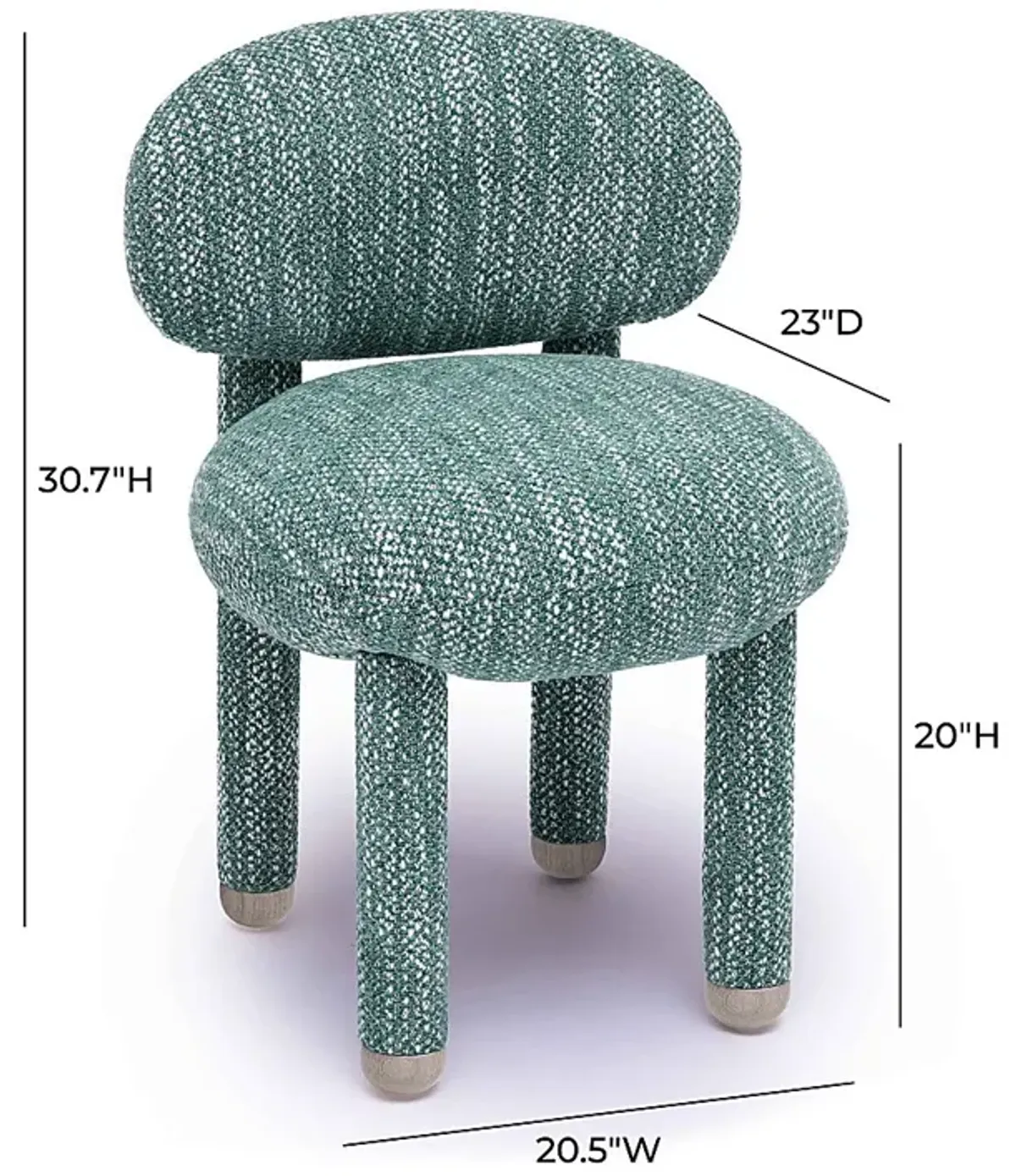 Cojack I Teal Dining Chair