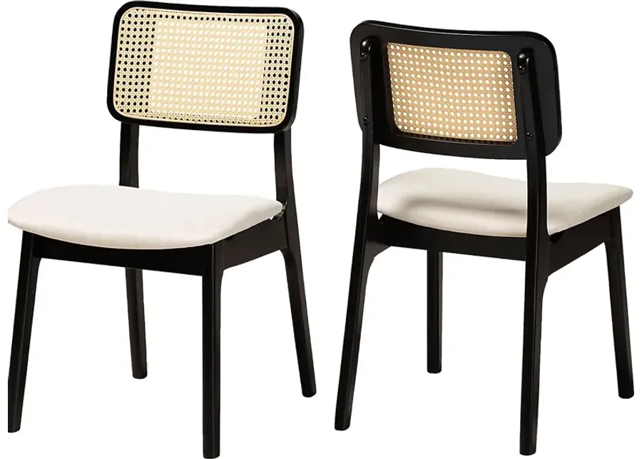 Ballardvale Black Side Chair, Set of 2