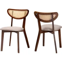 Hartzler Walnut Brown Side Chair, Set of 2