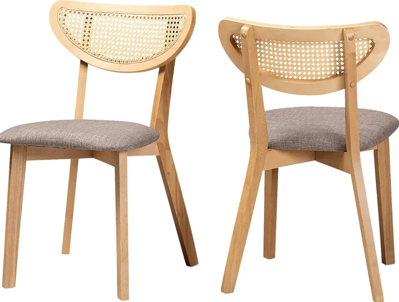 Hartzler Light Brown Side Chair, Set of 2