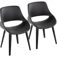 Harless II Black Side Chair, Set of 2