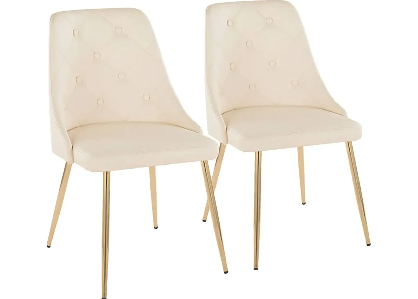 Wytona II Gold Side Chair, Set of 2