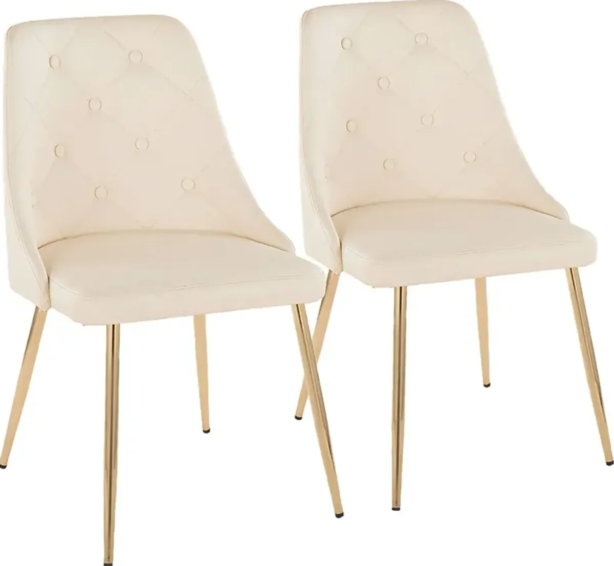 Wytona II Gold Side Chair, Set of 2