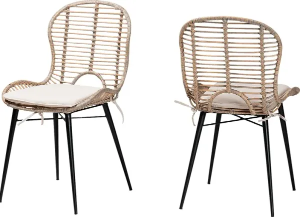 Sherburne Natural Dining Chair, Set of 2