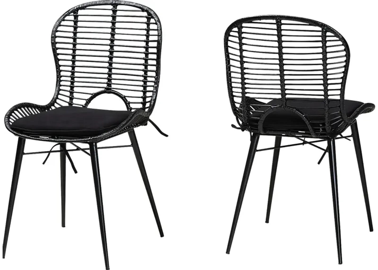 Sherburne Black Dining Chair, Set of 2