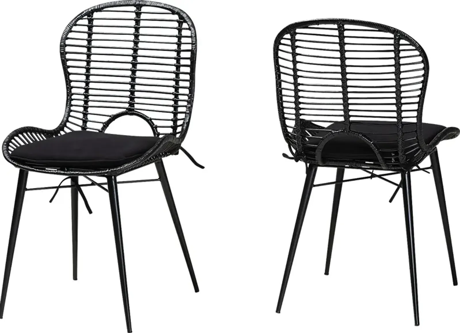 Sherburne Black Dining Chair, Set of 2