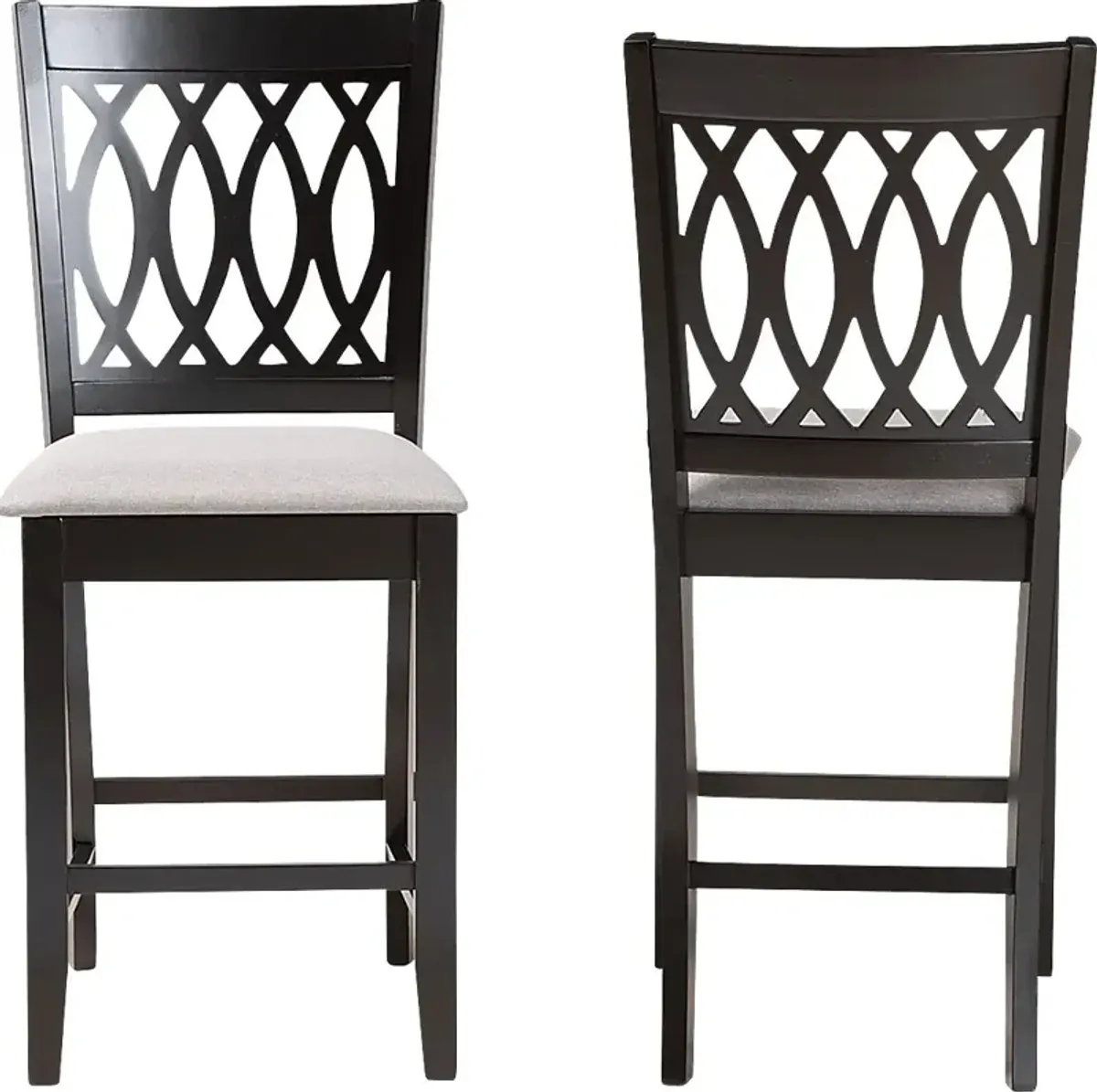 Teconnett Gray Counter Stool, Set of 2