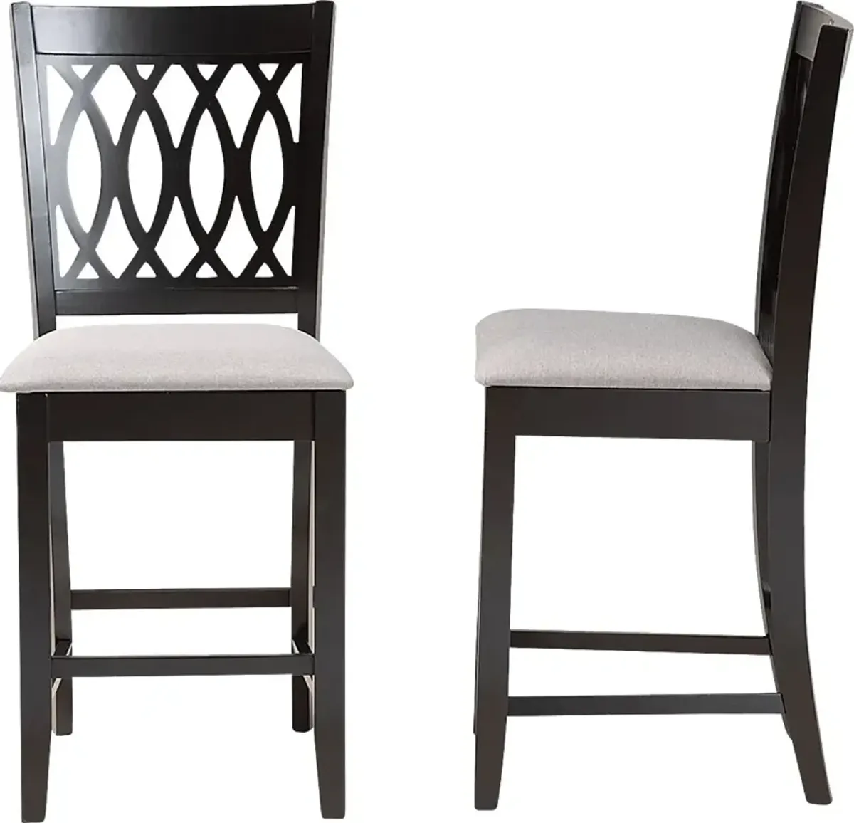 Teconnett Gray Counter Stool, Set of 2