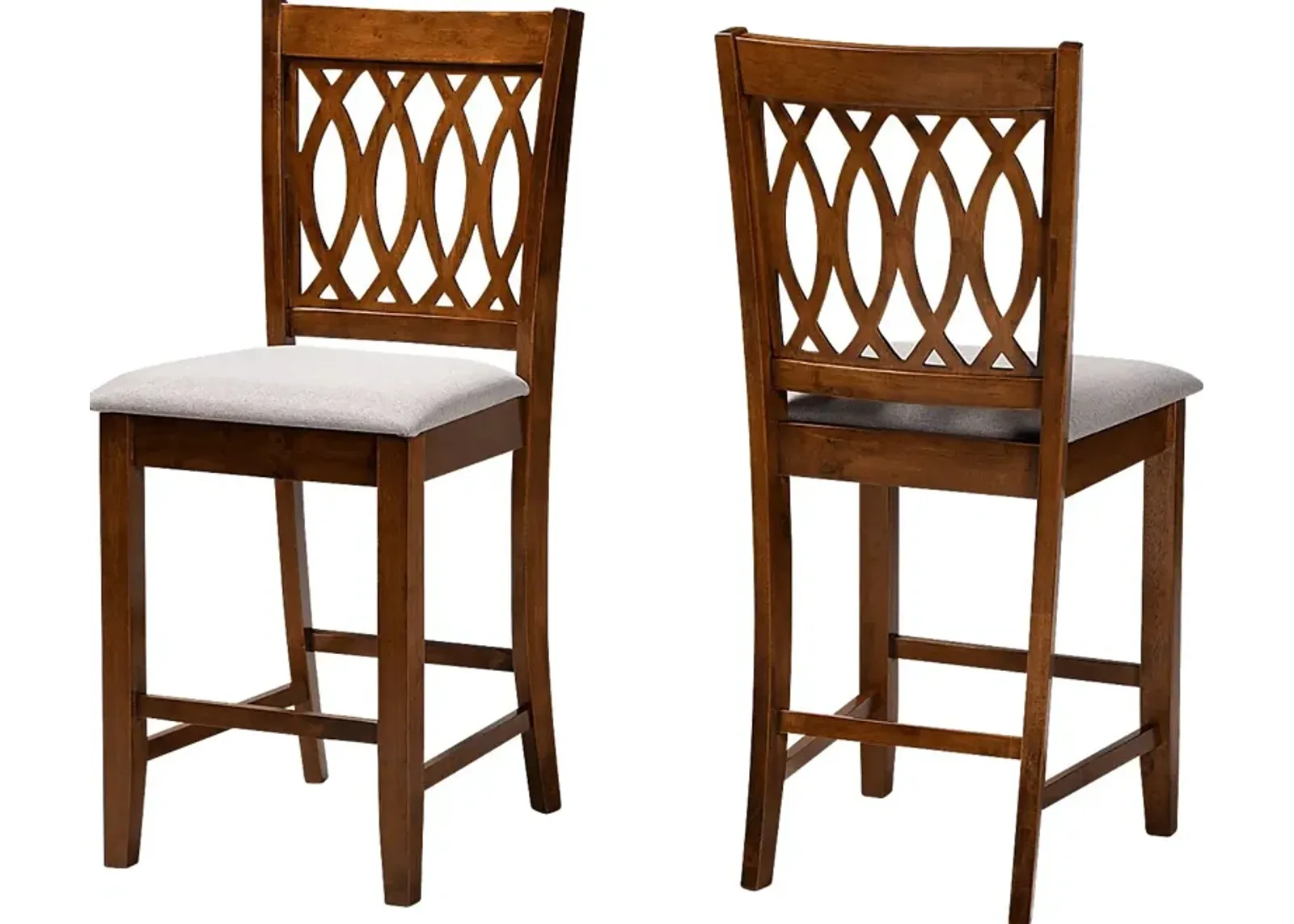 Teconnett Walnut Brown Counter Stool, Set of 2