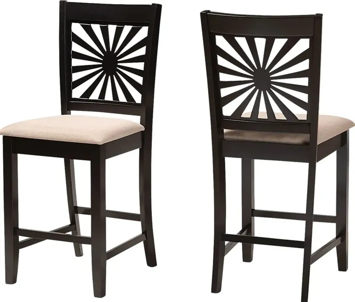 Torkelson Beige Counter Stool, Set of 2