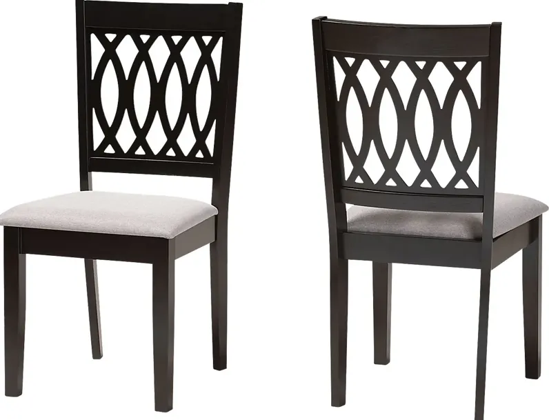 Teconnett Gray Dining Chair, Set of 2