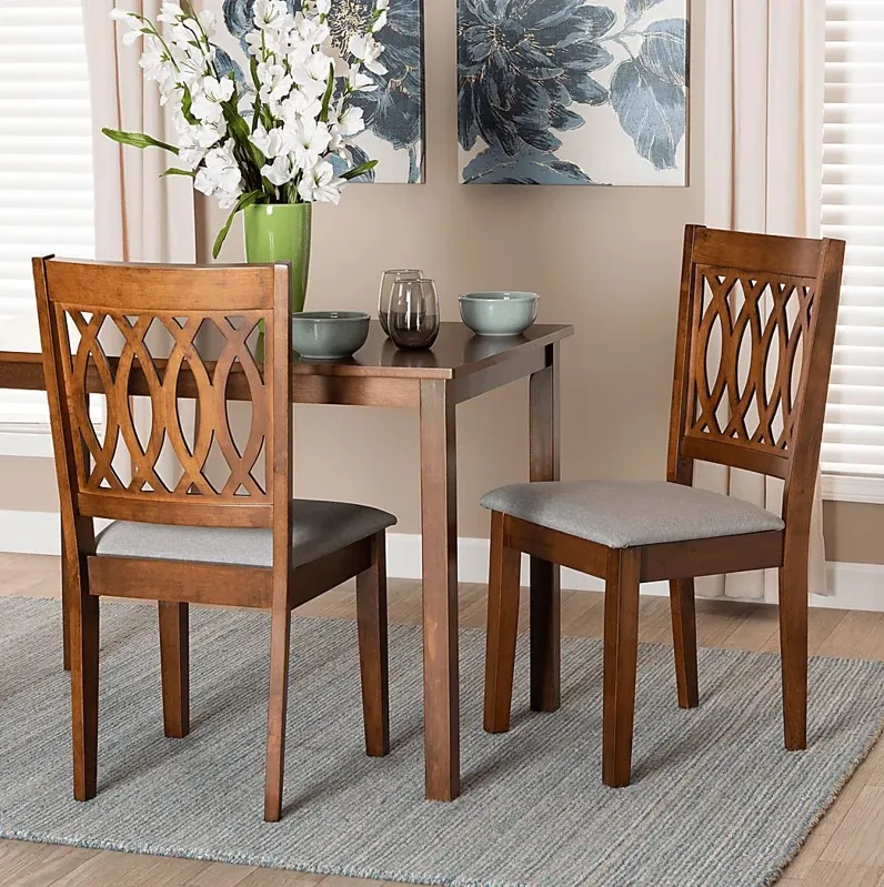 Teconnett Walnut Brown Dining Chair, Set of 2