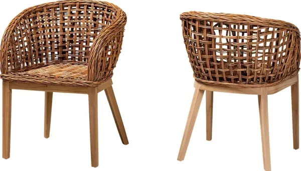 Wetherell Brown Dining Chair, Set of 2