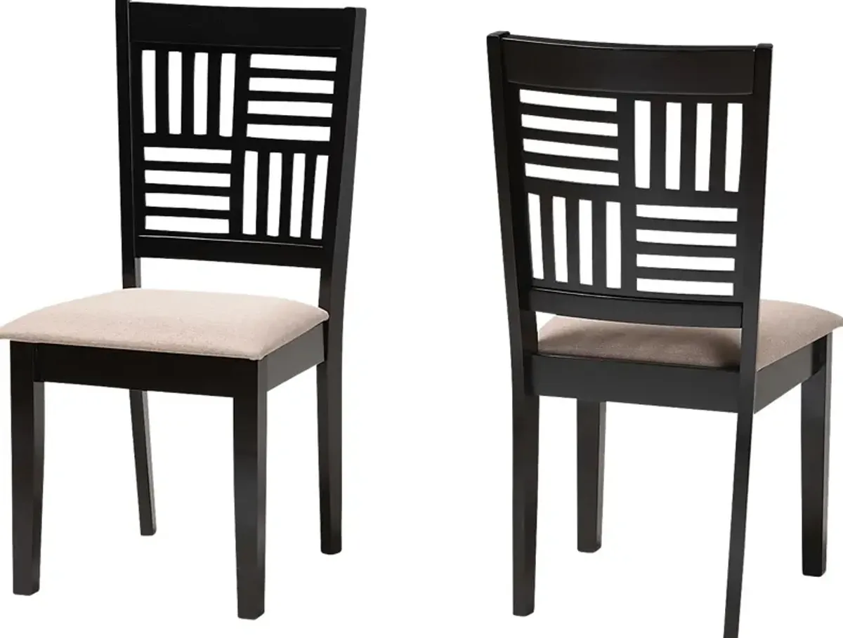 Whitla Beige Dining Chair, Set of 2