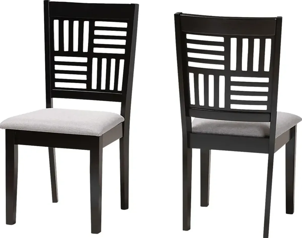 Whitla Gray Dining Chair, Set of 2