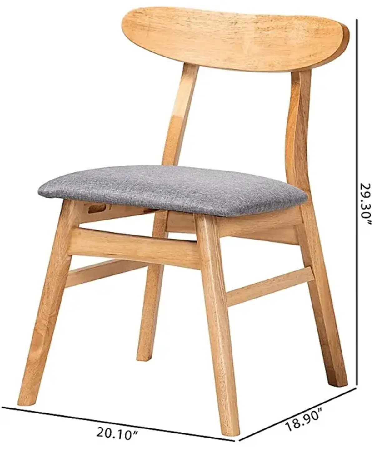 Landsdowne Natural Dining Chair, Set of 2