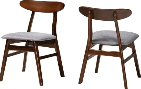 Landsdowne Dark Brown Dining Chair, Set of 2
