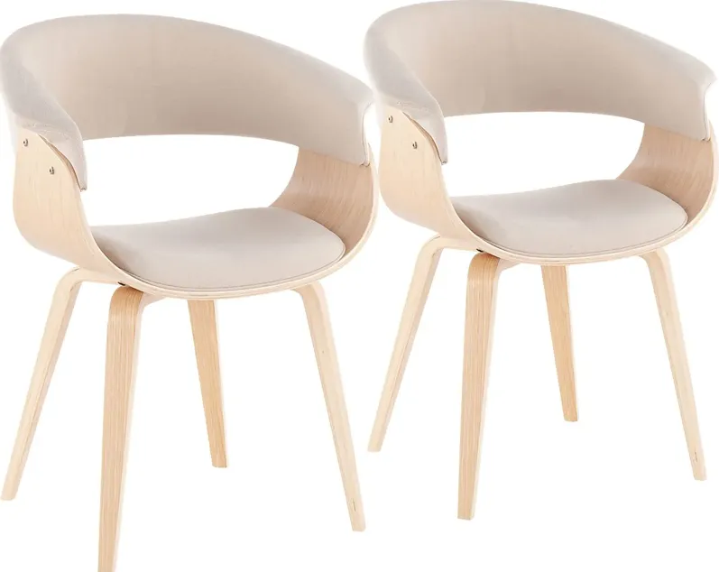 Stephora II Cream Side Chair, Set of 2