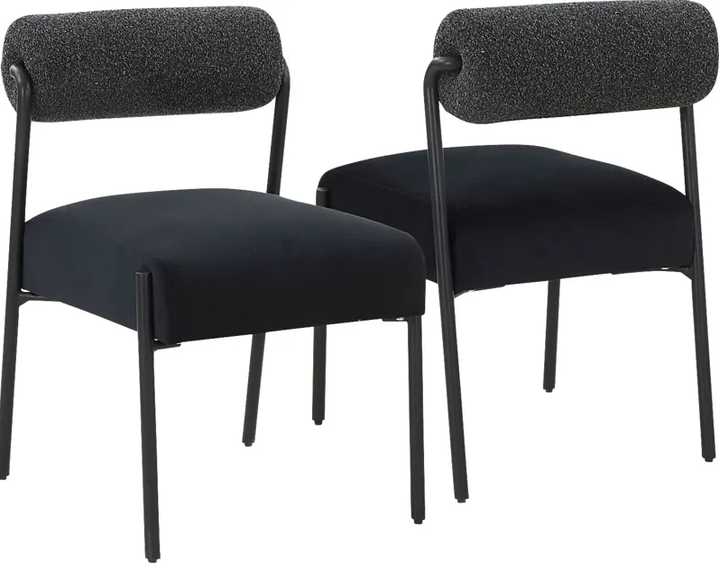 Polvorosa Black Dining Chair, Set of 2