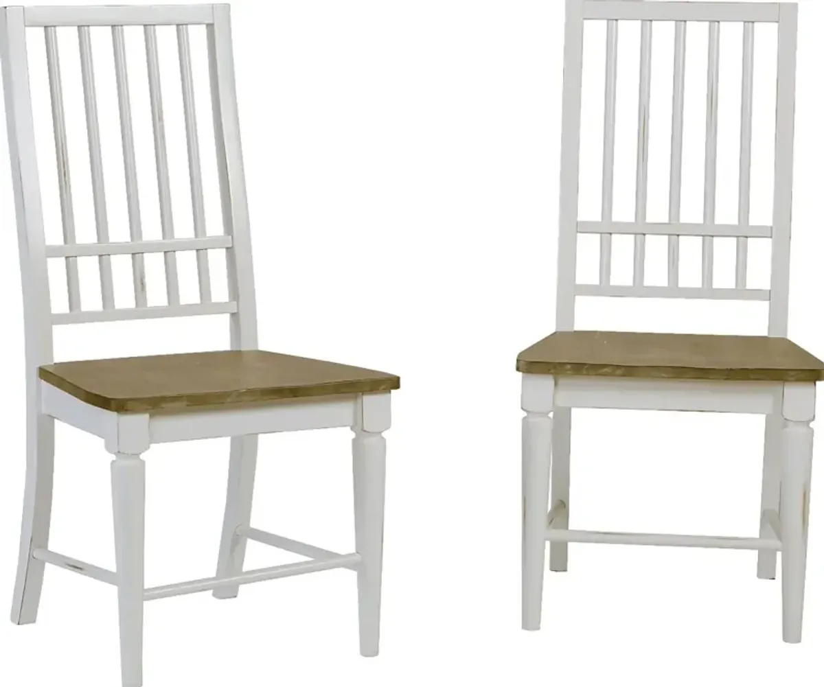 Kellisha White Side Chair, Set of 2