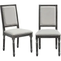 Willamina Gray Side Chair, Set of 2