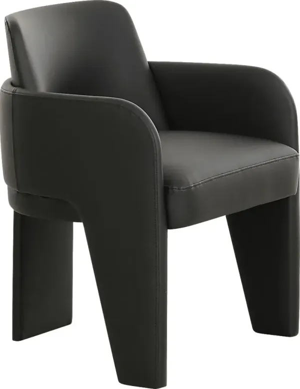 Daphia Black Arm Chair