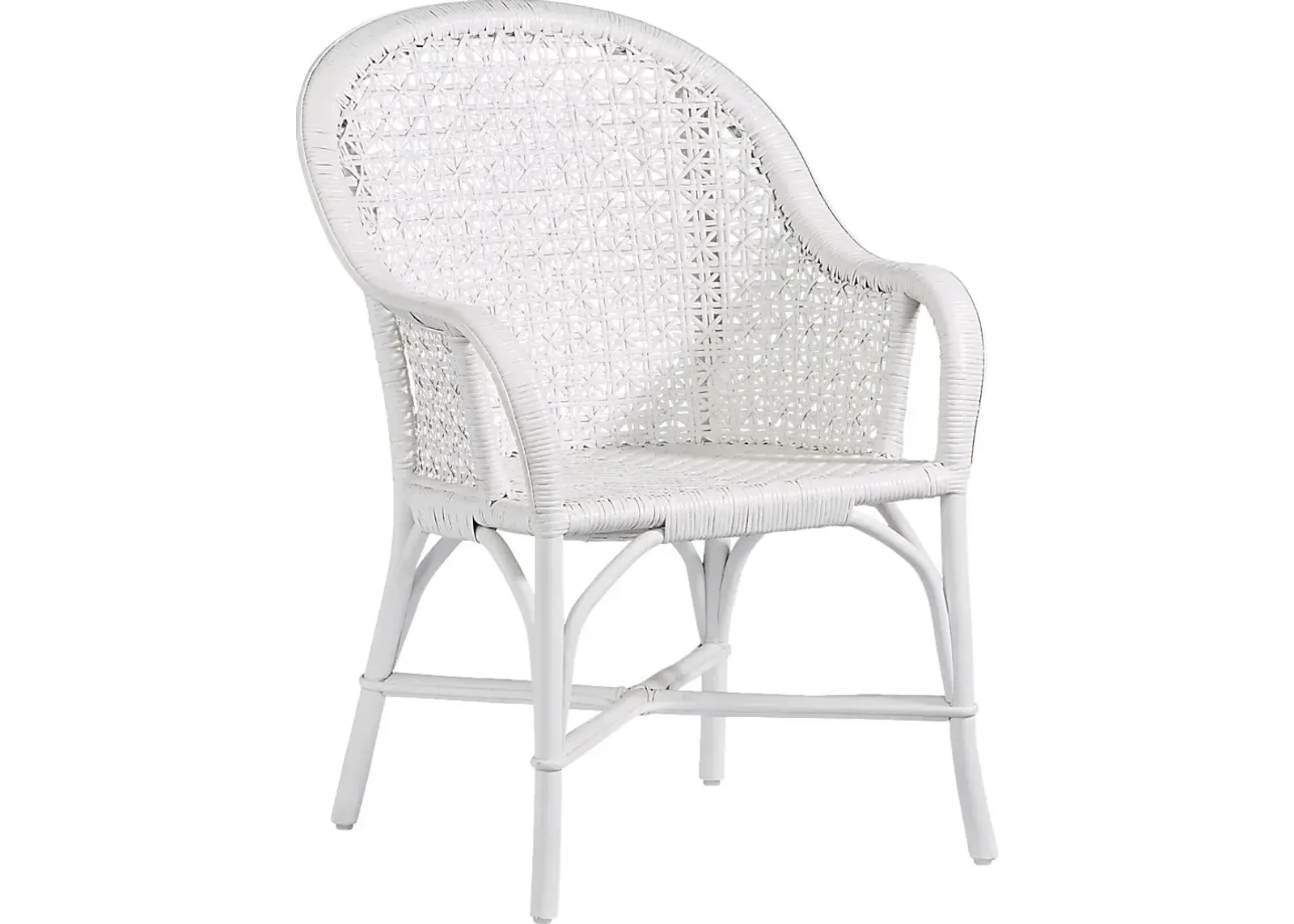 Stonegarden White Arm Chair