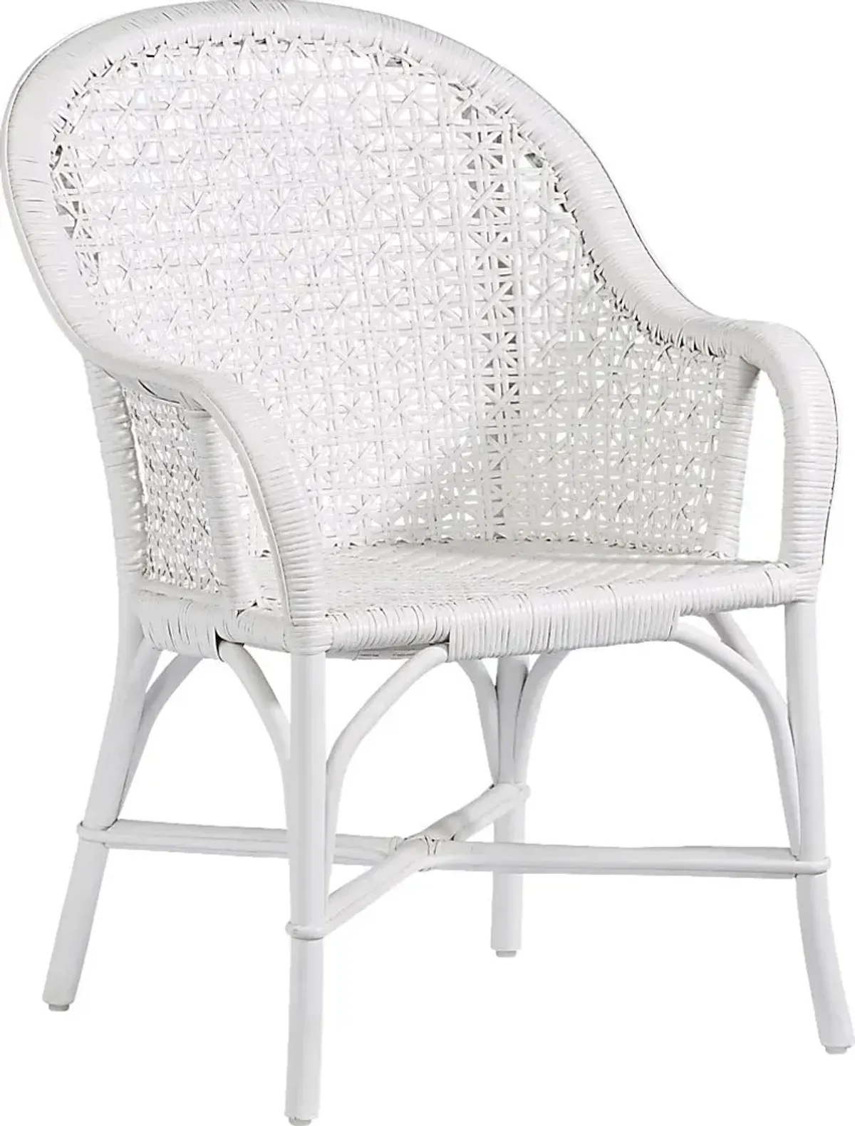 Stonegarden White Arm Chair