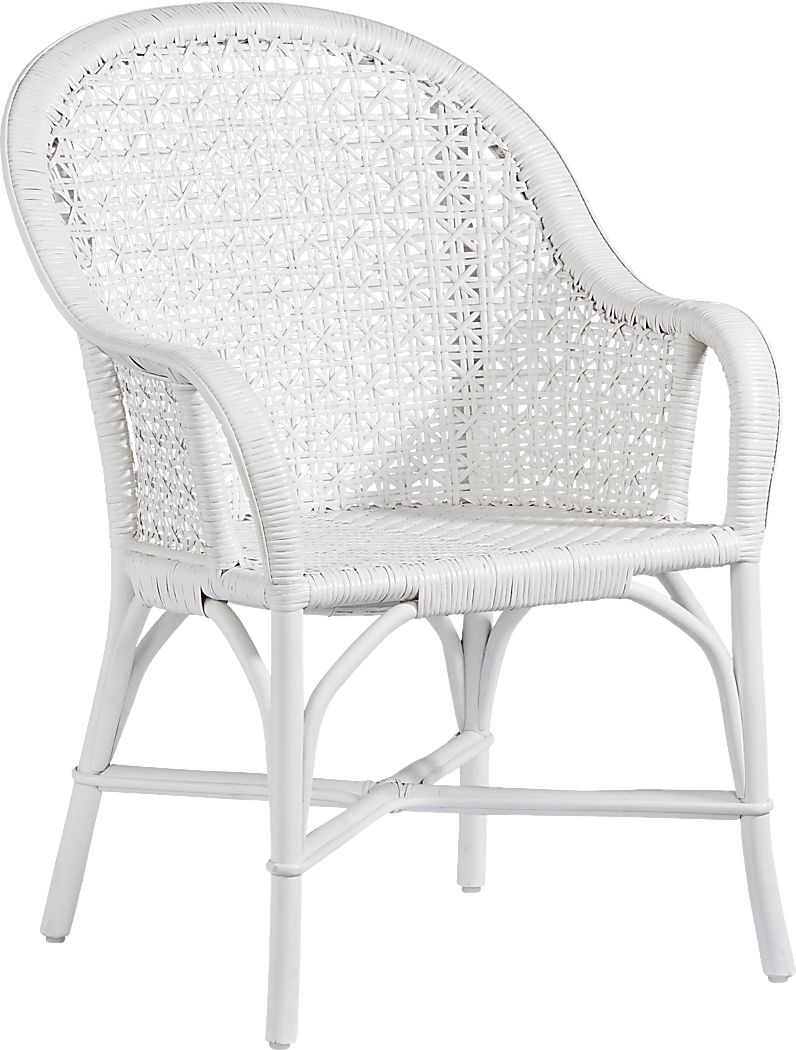 Stonegarden White Arm Chair