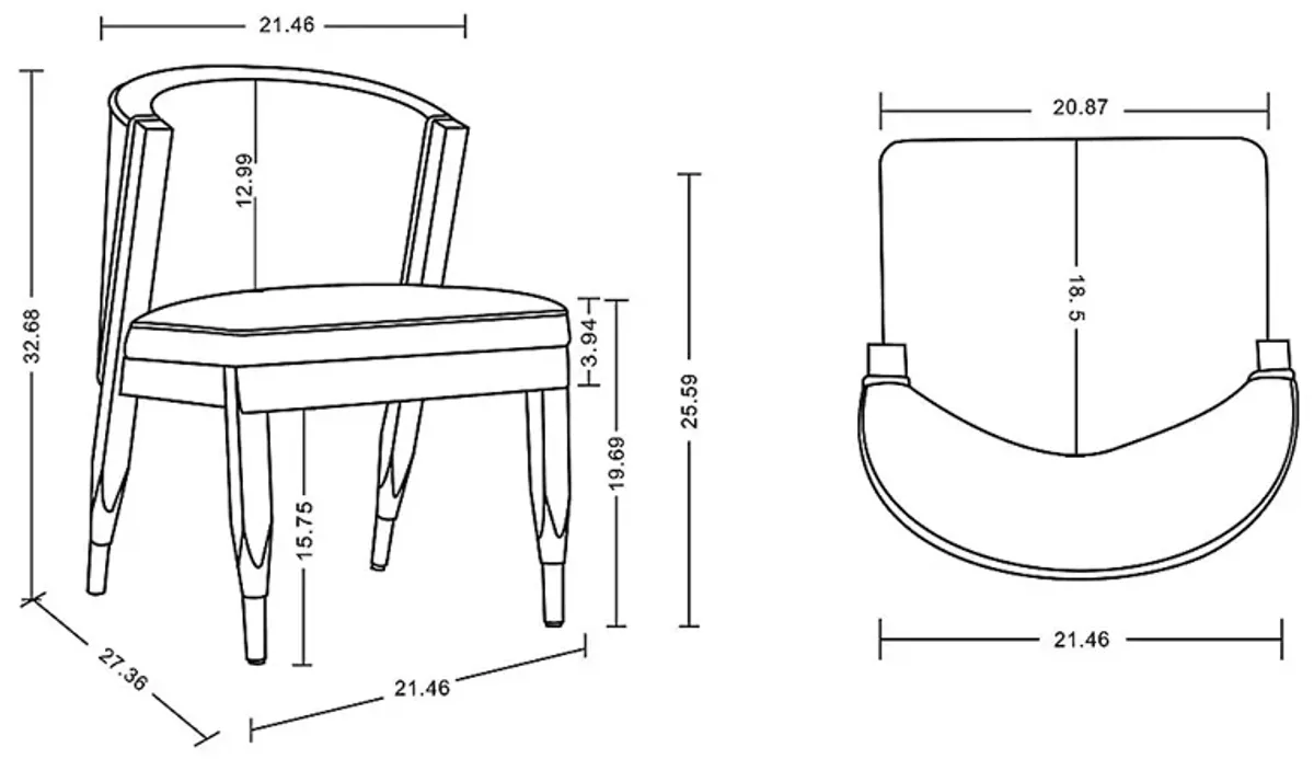 Megonko Cream Arm Chair