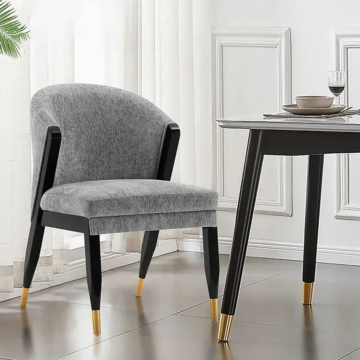 Megonko Gray Arm Chair