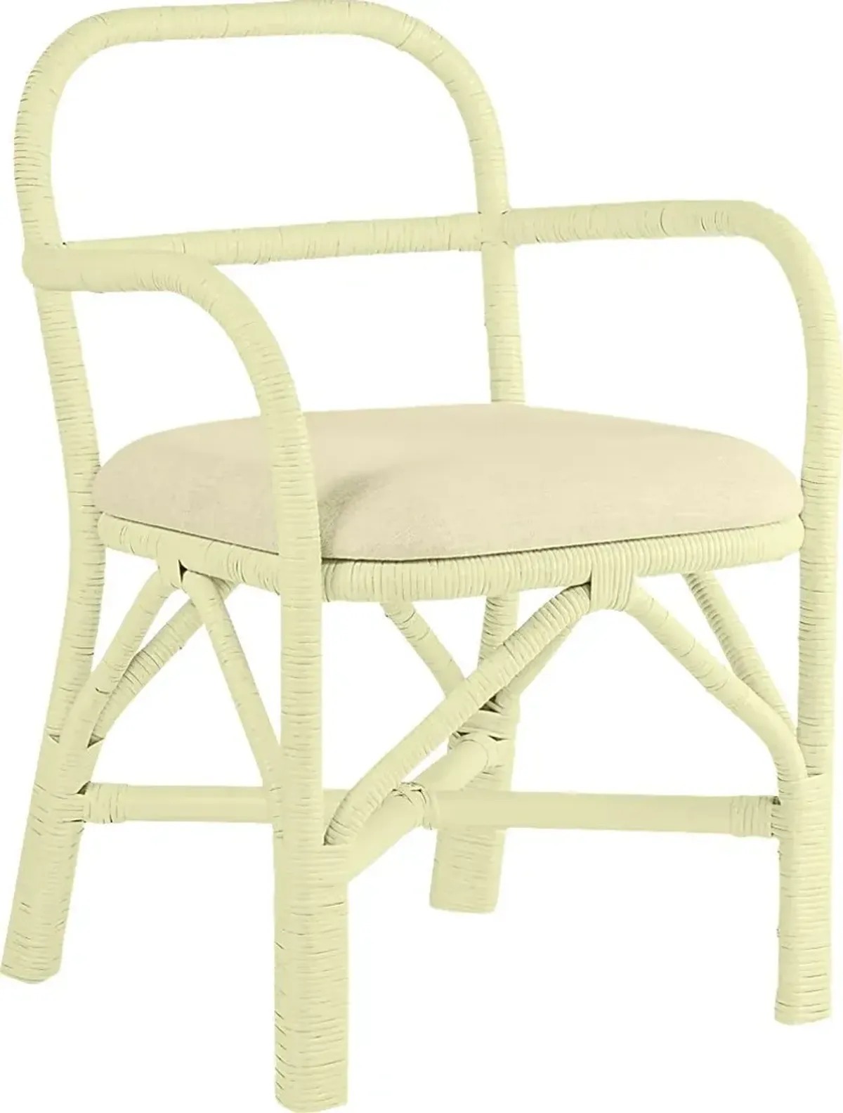 Crosskeys Cream Arm Chair