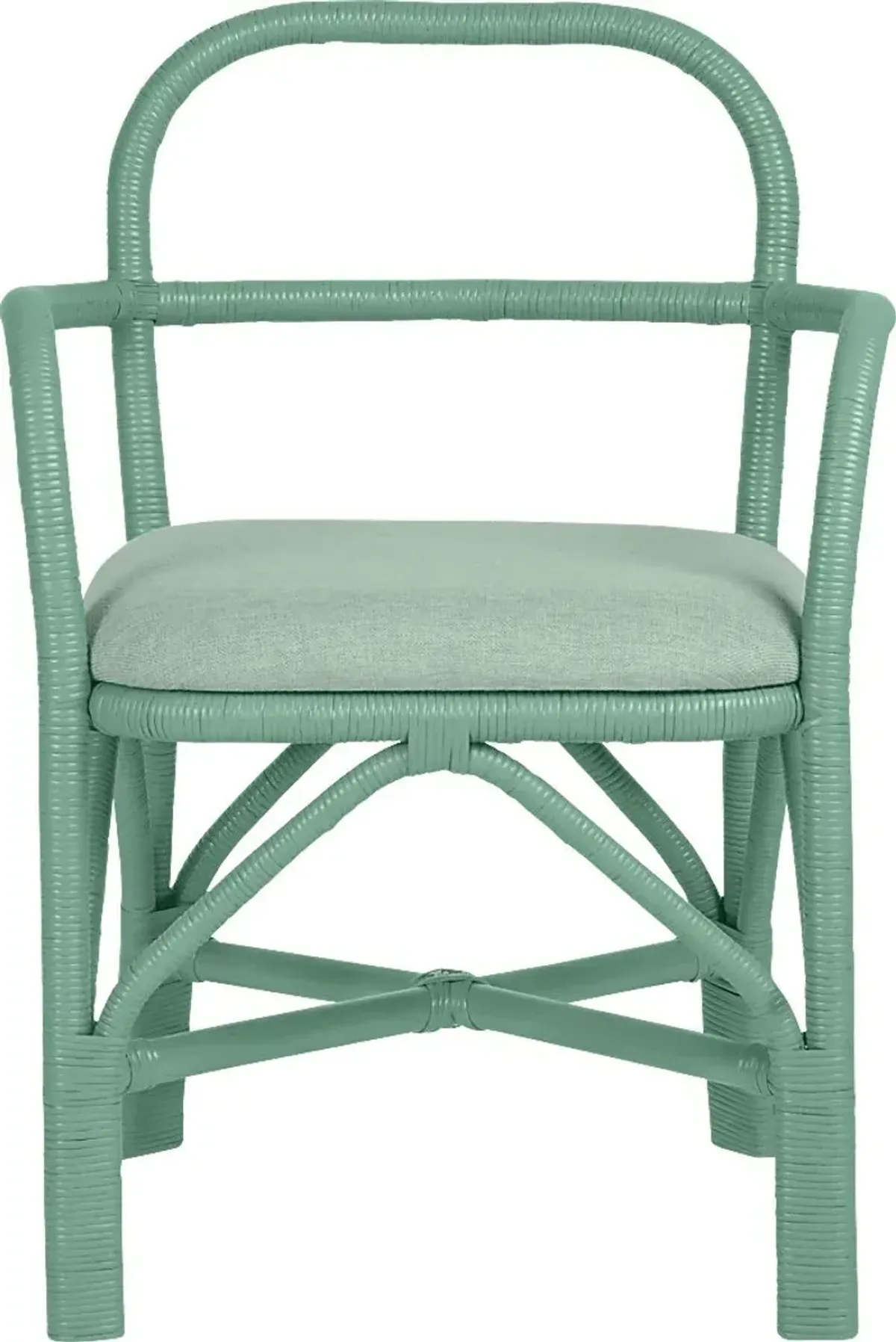 Crosskeys Green Arm Chair