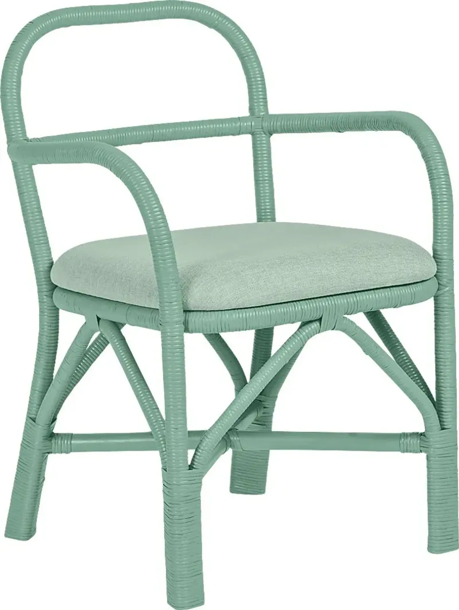 Crosskeys Green Arm Chair