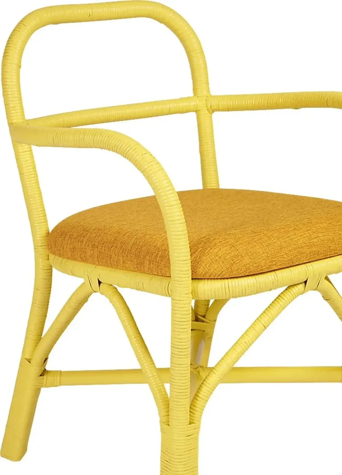 Crosskeys Yellow Arm Chair