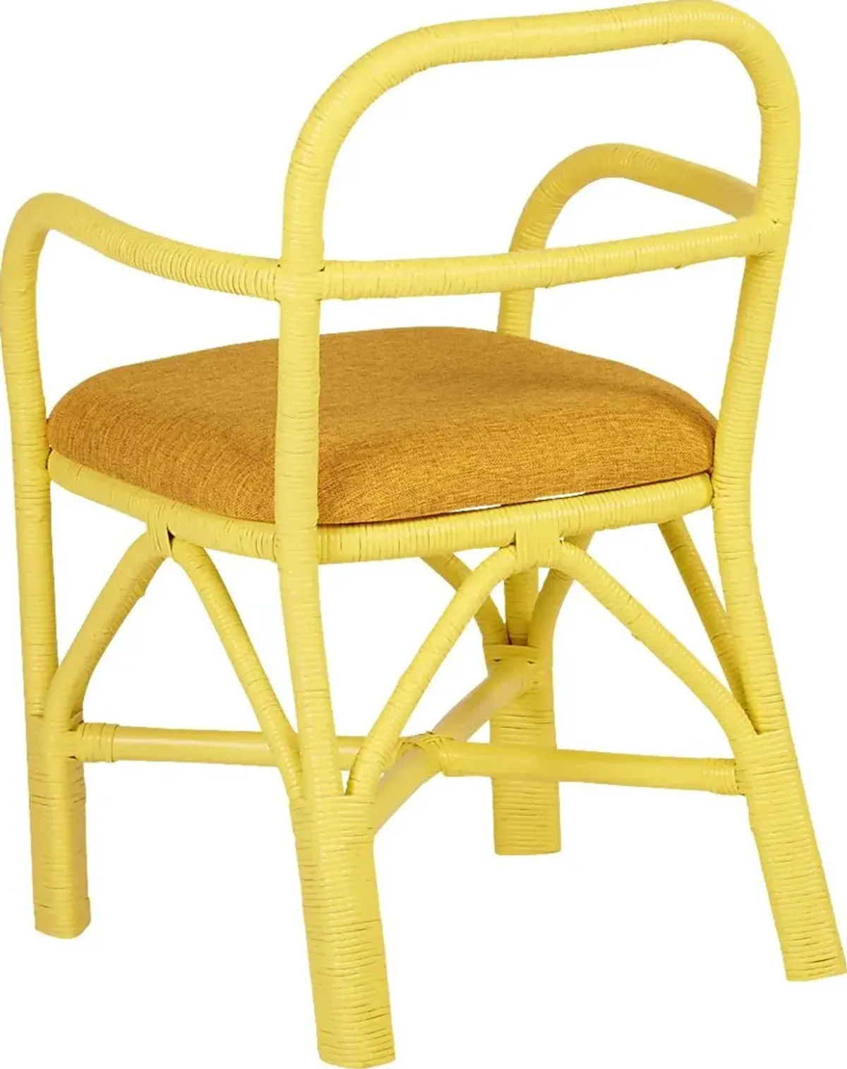 Crosskeys Yellow Arm Chair