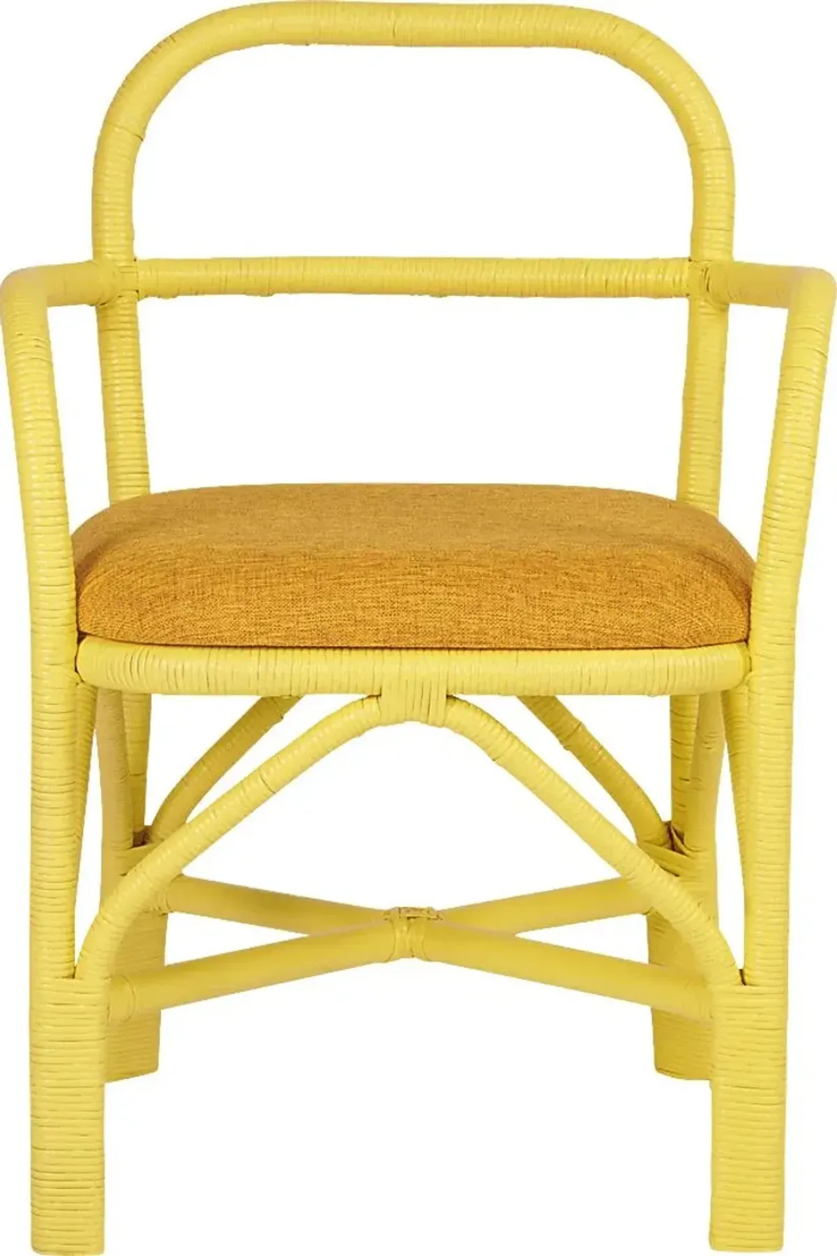 Crosskeys Yellow Arm Chair