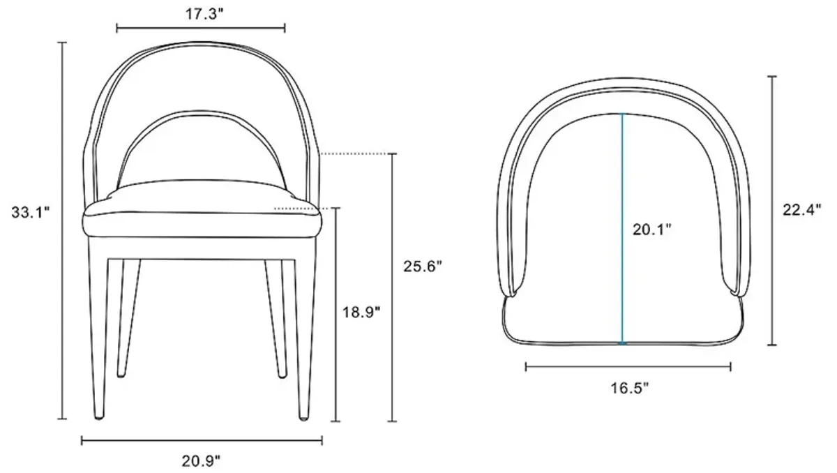 Fischbeck Blue Arm Chair