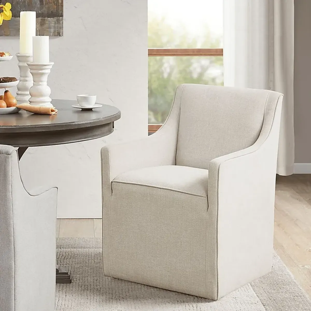 Calixto Cream Arm Chair