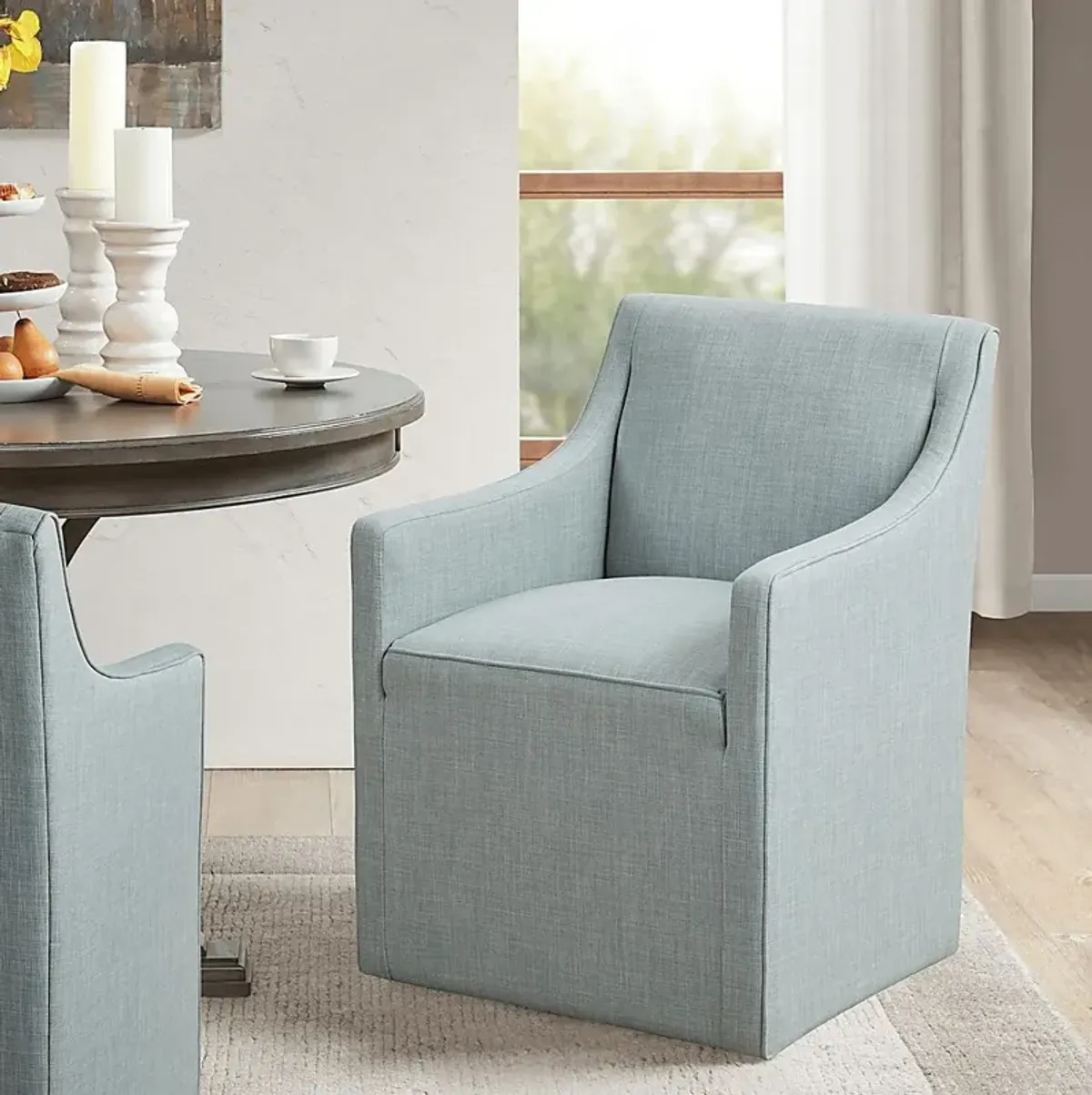 Calixto Blue Arm Chair
